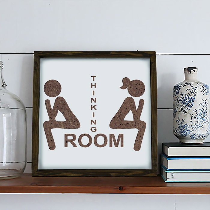 Wallity Cuadro Decorativo KZM030 Marrón y Blanco